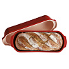 Изображение товара Форма для выпечки итальянского хлеба, 39,5x16x15 cм, красная