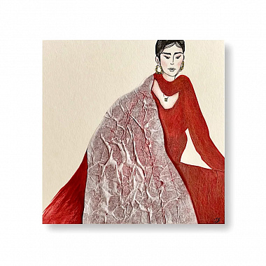картинка Картина графическая «Мари», 20х20 см от магазина Одежда+