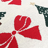 Изображение товара Подушка вязаная с новогодним рисунком Christmas Bows из коллекции New Year Essential, 45x45 см