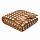 Покрывало из хлопка Polka dots карамельного цвета из коллекции Essential, 180х250 см