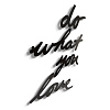 Изображение товара Надпись настенная декоративная Do what you love, черная