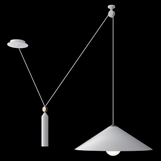 Изображение товара Светильник подвесной Pendant, Peso, Ø50х140 см, белый