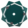 Изображение товара Горшок цветочный Rhombus, 12,5 см, зеленый