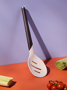 картинка Шумовка SmartChef, 31 см, бежевая/бордовая от магазина Одежда+