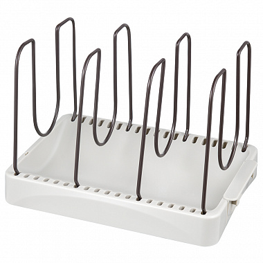 картинка Органайзер для посуды Ronja, 26,8х20,5 см, светло-серый/темно-сливовый от магазина Одежда+