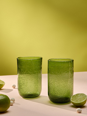 картинка Набор стаканов Flowi, 510 мл, темно-зеленые, 2 шт. от магазина Одежда+
