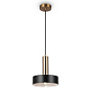 Изображение товара Светильник подвесной Loft, Izza, 1 лампа, Ø20х23 см, черный/латунь