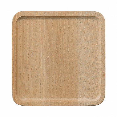 картинка Поднос деревянный квадратный Bernt, 20х20 см, бук от магазина Одежда+