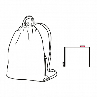 Изображение товара Рюкзак складной Mini maxi sacpack glencheck red