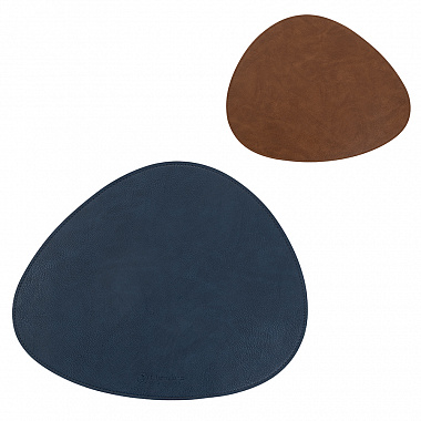 Салфетка сервировочная Drop, 33х41 см, синяя/коричневая, анонс элемента