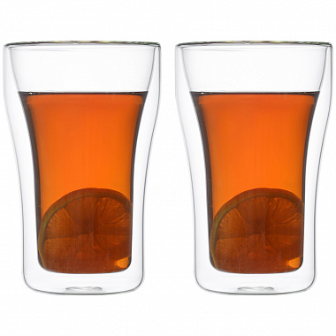 картинка Набор из двух стеклянных стаканов, 350 мл от магазина Одежда+
