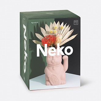 Изображение товара Ваза для цветов Neko, 20 см, абрикос