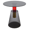 Изображение товара Столик кофейный Amalie, Ø60 см, серый/красный