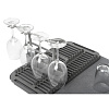 Изображение товара Коврик для сушки посуды с подставкой Udry, 46х27,3х61 см, темно-серый