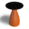 Изображение товара Столик керамический Bolet, Ø42х50 см, терракотовый/черный