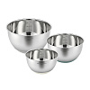 Изображение товара Набор стальных мисок Balance с крышками и терками, 1,5 л/3 л/ 5 л