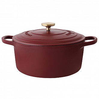Кастрюля с крышкой из коллекции  "Шеффилд", Ø26 см, 4,9 л, бургунди