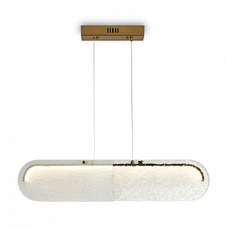 Светильник подвесной LED, Eclat, 4х15,5 см, белый/латунь