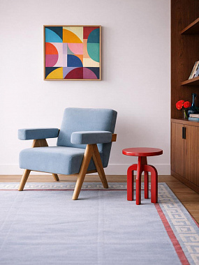 Столик кофейный Шифт, 42х57 см, красный матовый, анонс элемента