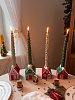 Изображение товара Набор декоративных свечей Gingerbread houses из коллекции New Year Essential, 6 шт.