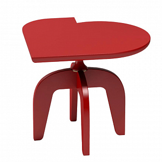Столик кофейный Матисс, 56х51 см, красный матовый