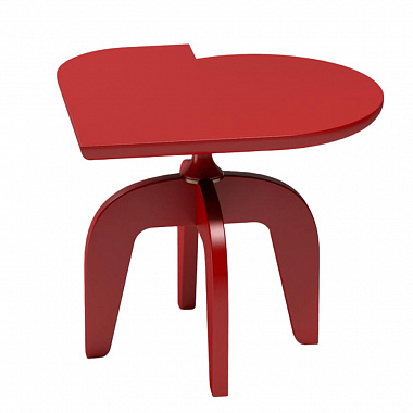 Столик кофейный Матисс, 56х51 см, красный матовый, анонс элемента