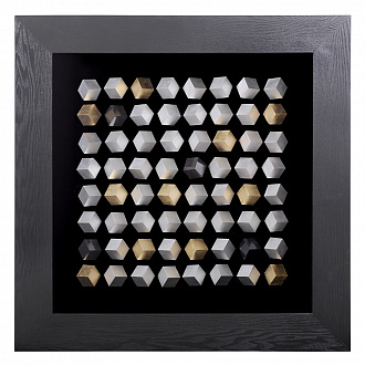 Изображение товара Панно на стену 64 куба, черное
