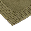 Изображение товара Коврик для ванной с фактурным бортиком оливкового цвета из коллекции Essential, 50х80 см