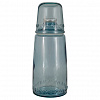 Изображение товара Бутылка для воды со стаканом Natural Water, 1л, голубая