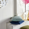Изображение товара Подушка декоративная стеганая из хлопкового бархата мятного цвета из коллекции Essential, 45х45 см