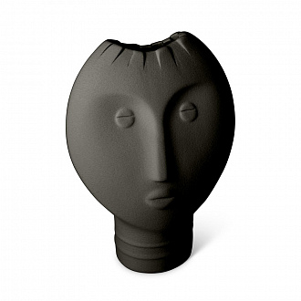 Изображение товара Ваза Moai, 26 см, темно-серая