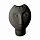 Ваза Moai, 26 см, темно-серая