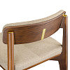 Изображение товара Набор из 2 полубарных стульев Aska, рогожка, орех/бежевый