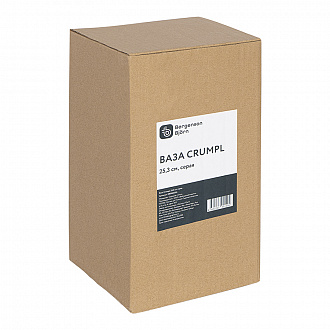 Изображение товара Ваза Crumpl, 25,3 см, серая