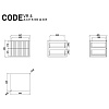 Изображение товара Тумба подвесная Code, VR4, 44,7х40,5х38,4 см, темный дуб/полночь