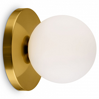 Изображение товара Светильник настенный Modern, Zelda, 1 лампа, 22х25х25 см, латунь/белый матовый