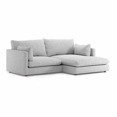 Диван Mono с оттоманкой, 210x175х85 см, белый, анонс элемента