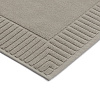Изображение товара Коврик для ванной с фактурным бортиком бежево-серого цвета из коллекции Essential, 50х80 см