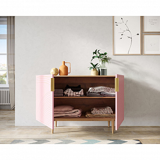 Изображение товара Комод Line, 120х50х80 см, розовый