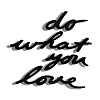 Изображение товара Надпись настенная декоративная Do what you love, черная