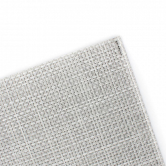 Изображение товара Салфетка подстановочная виниловая Basketweave, White/Silver, 36х48 см