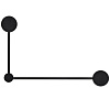 Изображение товара Светильник настенный правосторонний Modern, Tactic, 2 лампы, 52х32,5см, черный