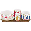Изображение товара Набор для закусок Flowery, 29х13, 4 пред.