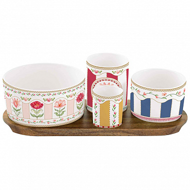 картинка Набор для закусок Flowery, 29х13, 4 пред. от магазина Одежда+