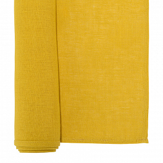 Изображение товара Дорожка на стол из стираного льна горчичного цвета из коллекции Essential, 45х150 см