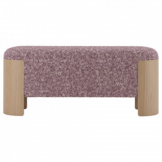 Банкетка Lagom 100х41х44 см, натуральный дуб/пыльная роза