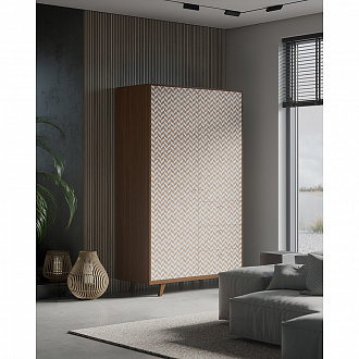 Изображение товара Шкаф Thimon, TM222, 139х60х229 см, темный дуб