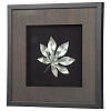 Изображение товара Панно на стену Большие листья 4, темно-коричневое/серебро