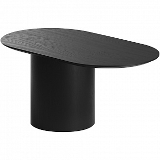 Изображение товара Столик овальный Type, 40х60х37,5 см, черный
