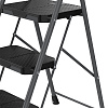 Изображение товара Стремянка Stable, 3 ступени, 1 м, черная